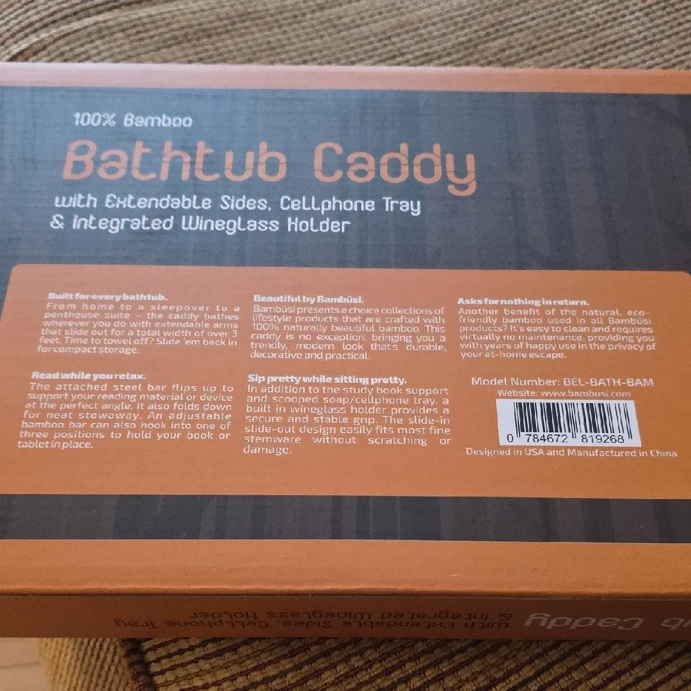 Bambüsi Bamboo Bathtub Caddy A-1